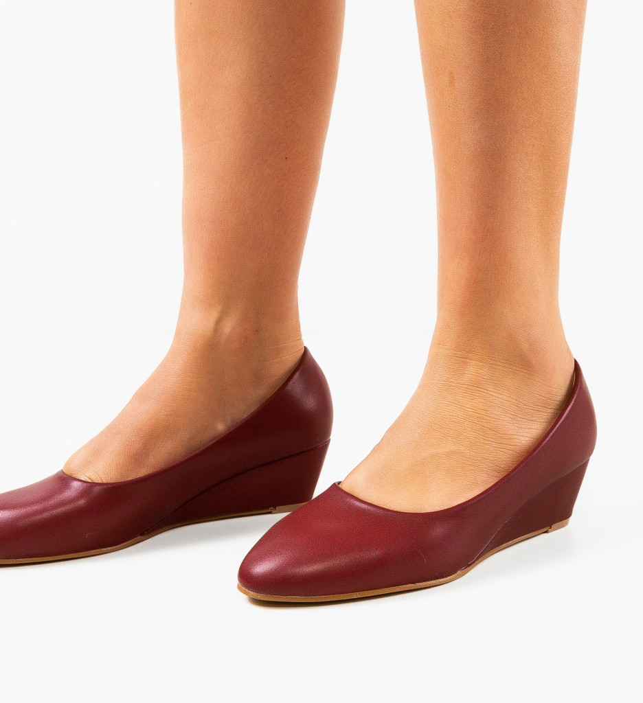 Platforme Dama Melborne Grena | Stil Confortabil - imagine 2
