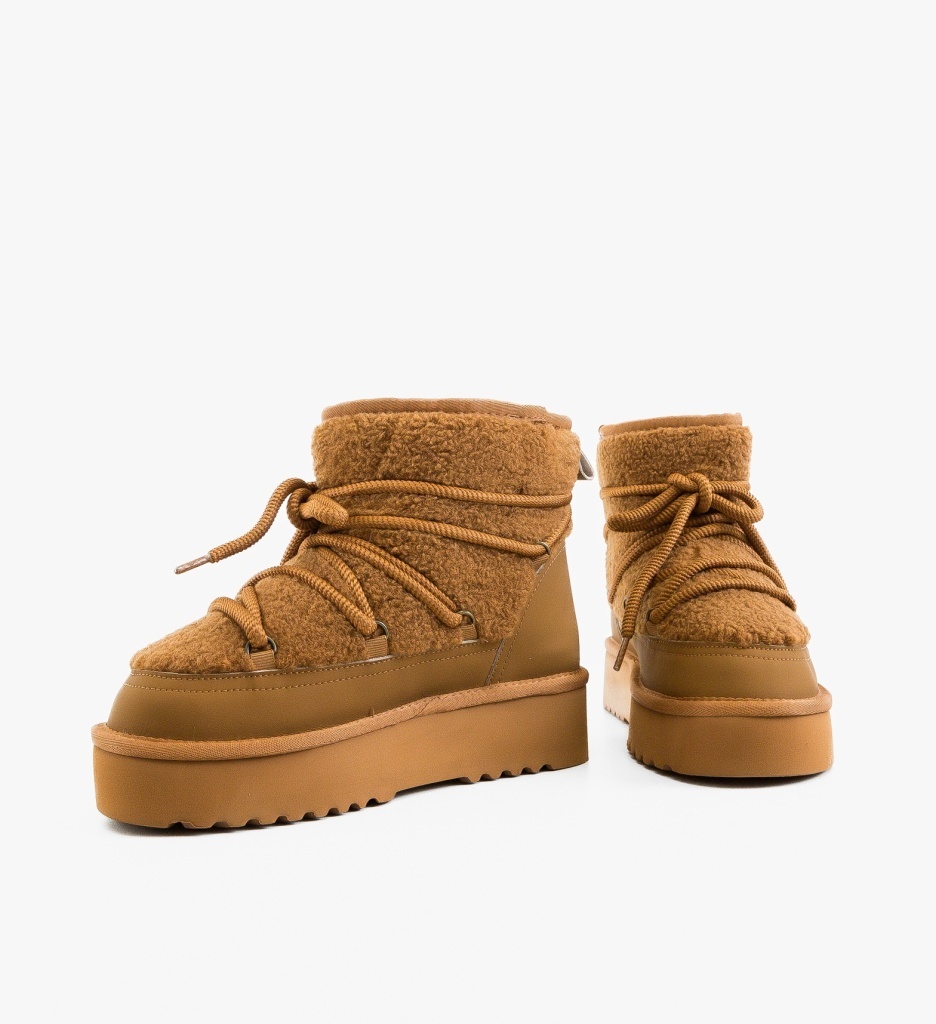 Ghete Dama Lisano Camel - Eleganță și Confort - imagine 5