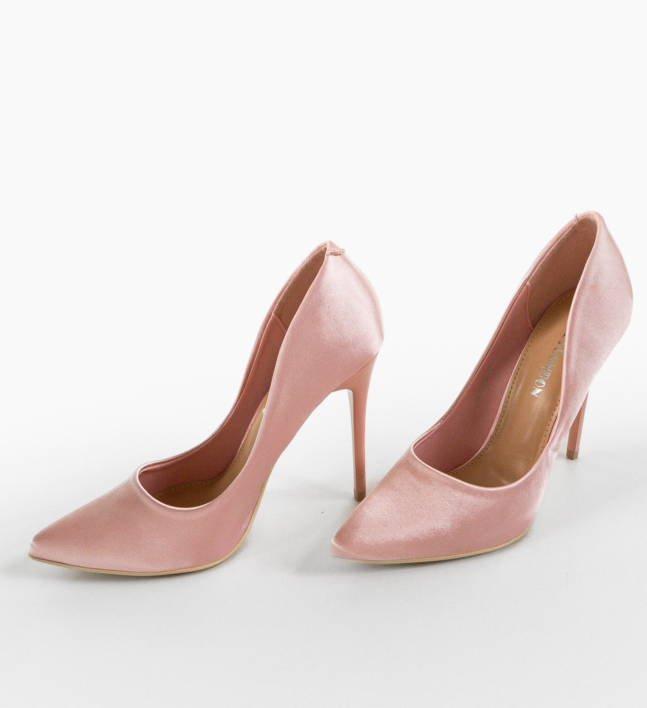 Pantofi Dama Rodney Roz cu Toc Eleganți - imagine 6