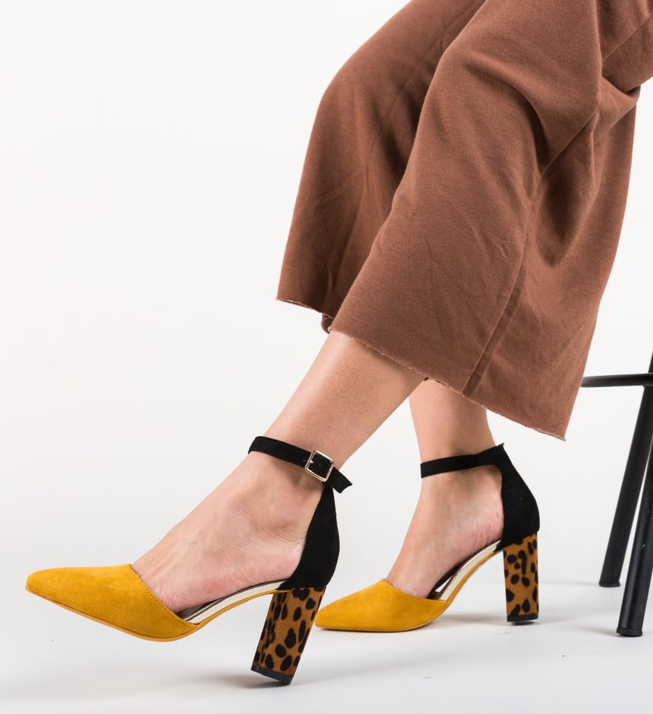 Pantofi Kory Galbeni - Notă de Stil Elegant