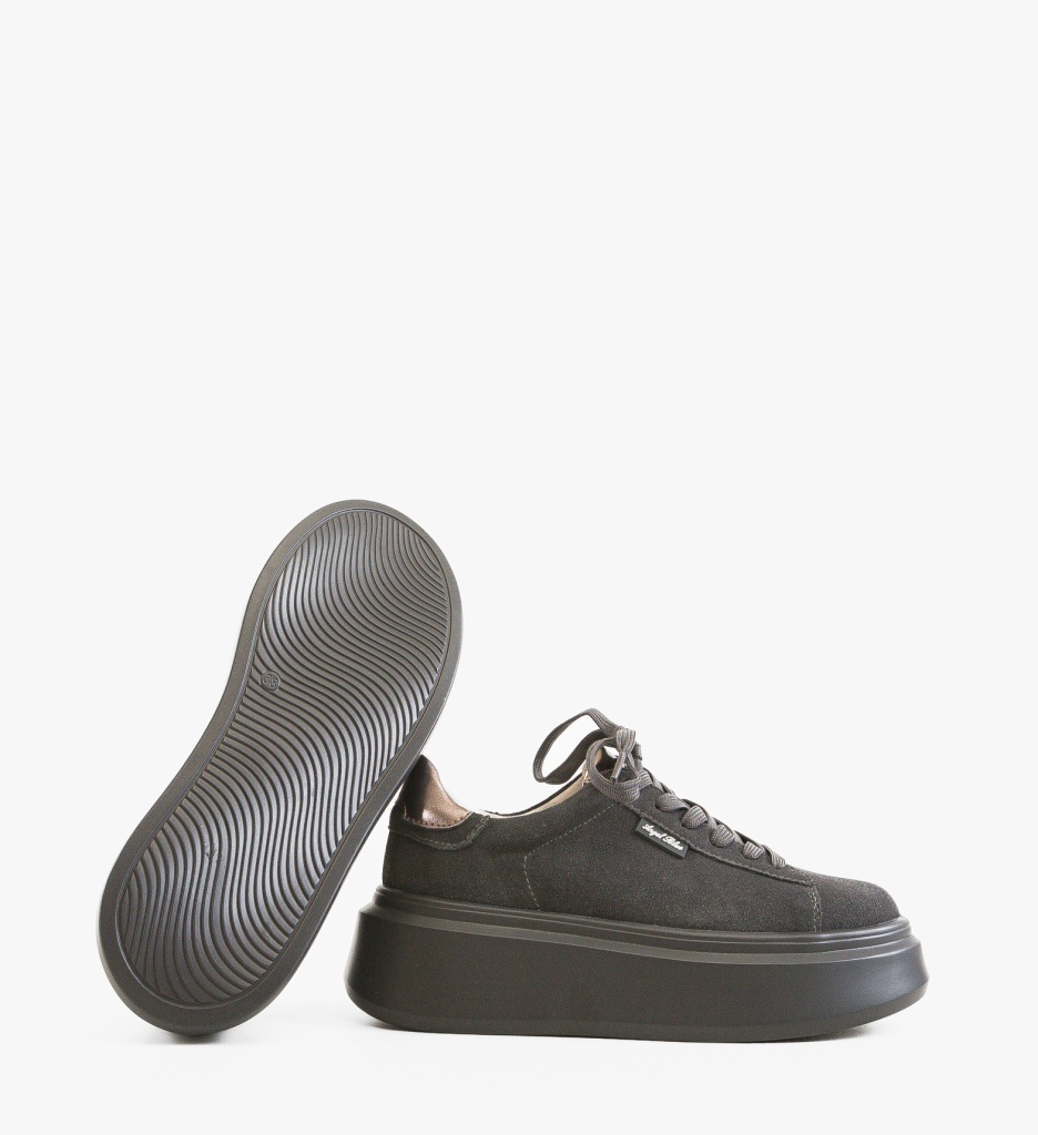 Sneakers Dama Kamin Gri - Confort și Stil - imagine 6