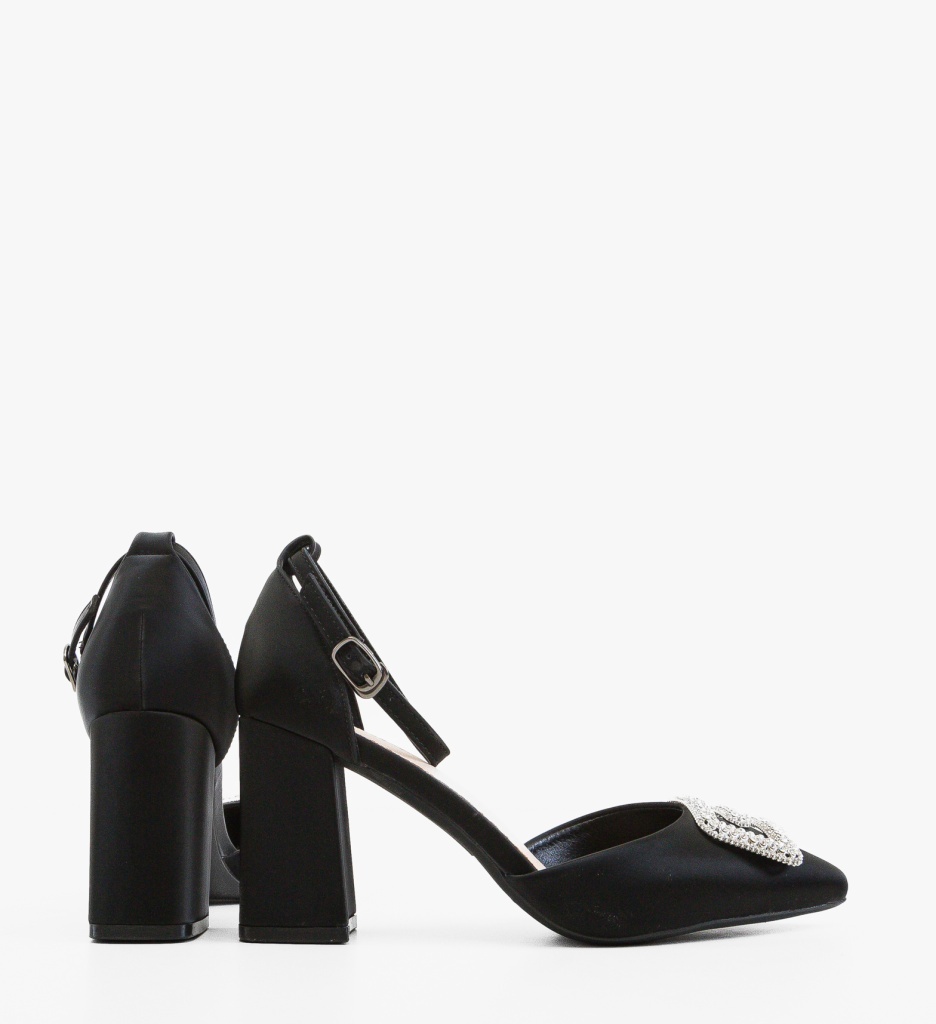 Pantofi cu toc Gimi Negri Eleganți - imagine 4