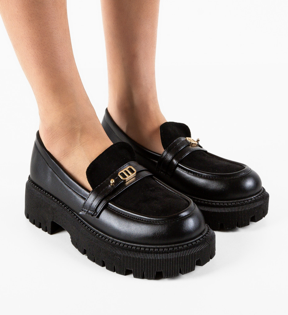 Pantofi Casual Solis Negri - Confort & Stil - imagine 8