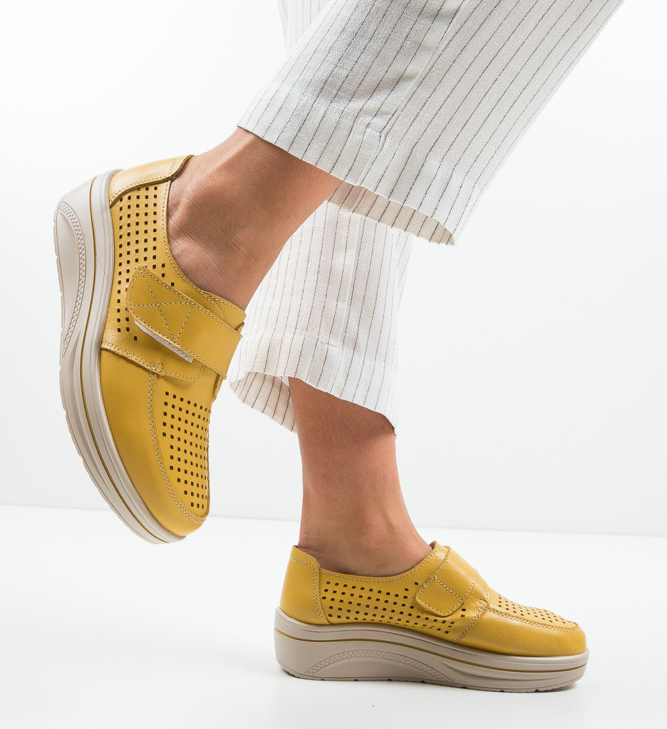 Pantofi Casual Galbeni | Stil și Confort Zilnic - imagine 2