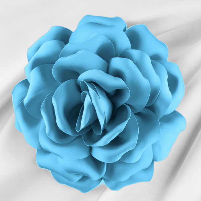 Brosa Floare Albastru cu Clips pentru Par | Shopika