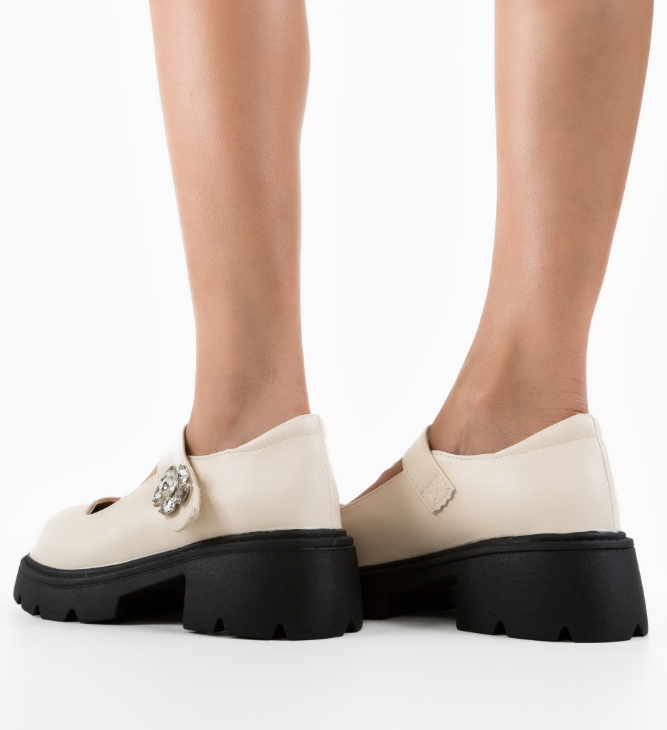 Pantofi Casual Mriana Bej - Confort și Stil Zilnic - imagine 2