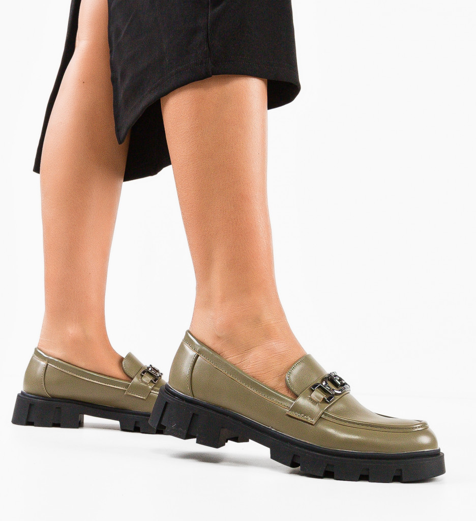 Pantofi Casual Dama Verzi Jebona | Stil și Confort - imagine 3