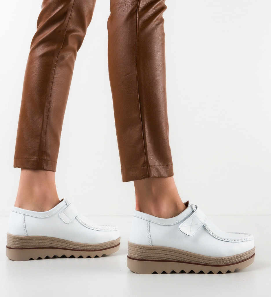 Pantofi Casual Albi Straif - Confort și Stil - imagine 4