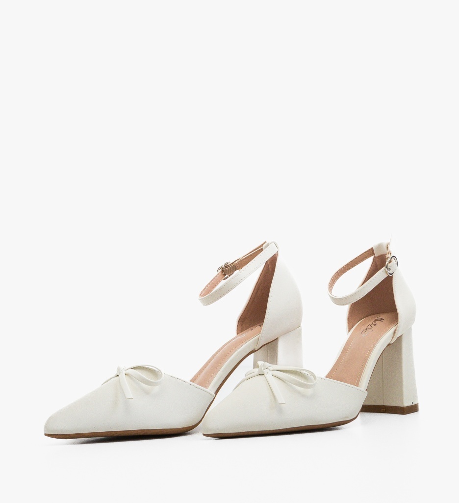 Pantofi dama Pierce Albi, eleganță și confort - imagine 2