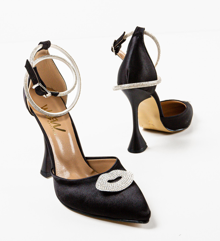 Pantofi Kiss Negri - Eleganță și Stil Feminin - imagine 4