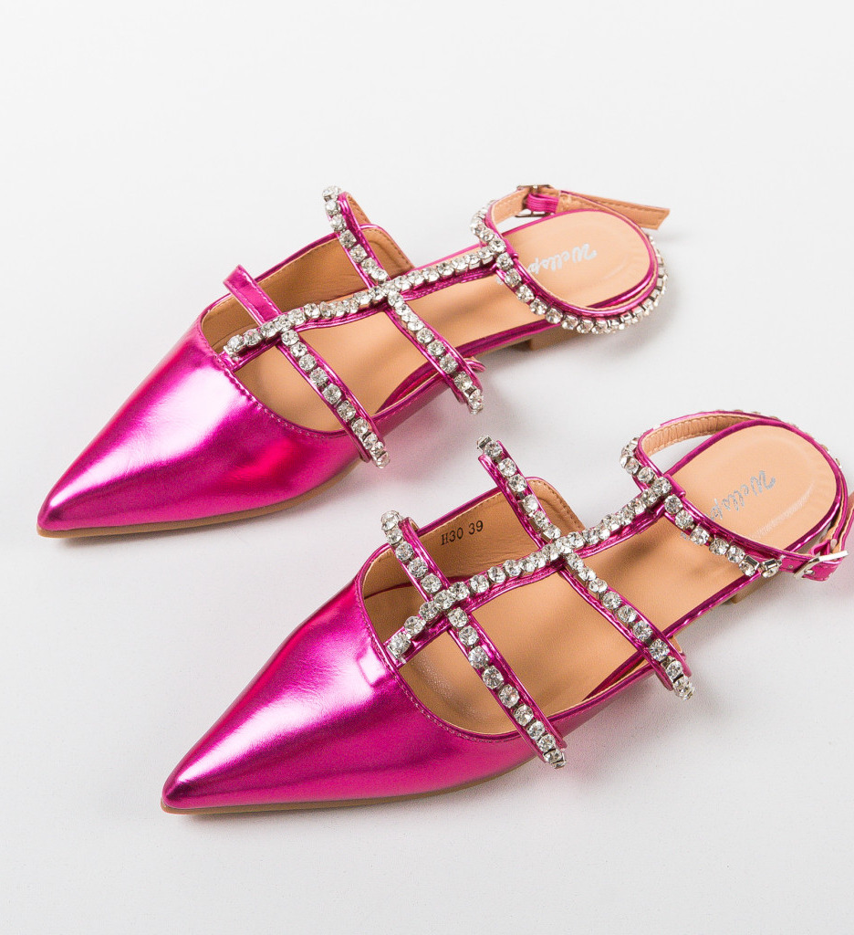 Balerini Dama Tierney Fuchsia - Confort Casual - imagine 5