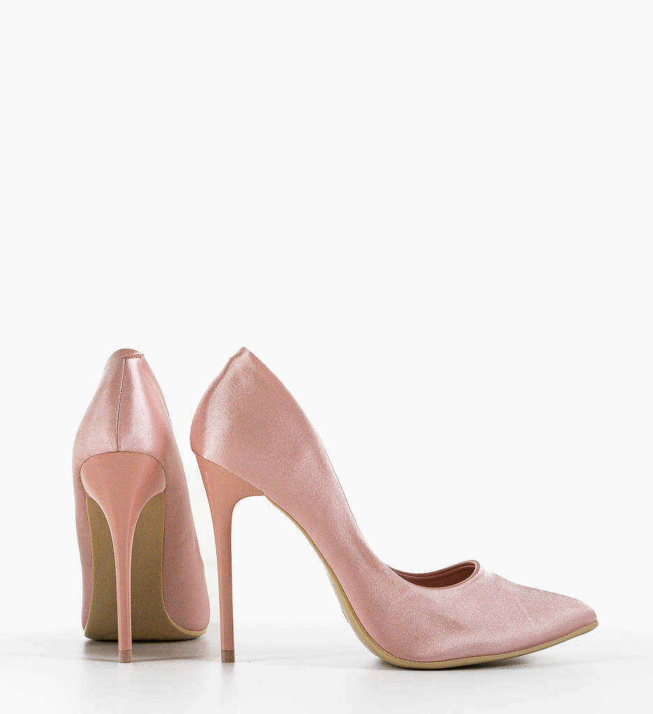 Pantofi Dama Rodney Roz cu Toc Eleganți - imagine 5