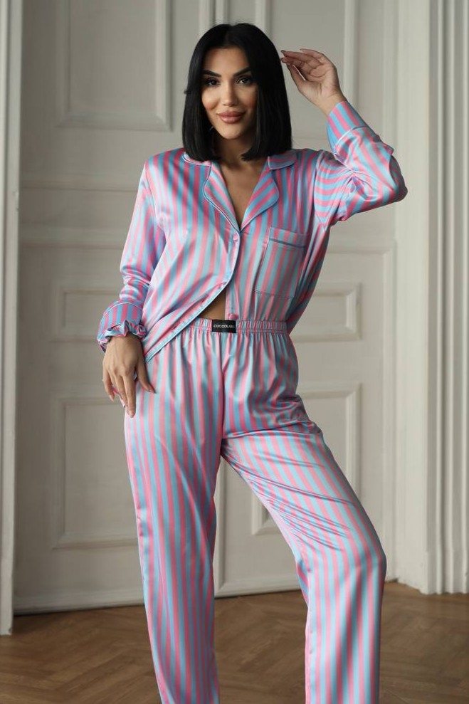 Set Pijama Dama 2 Piese Delis – Satin Mat & Confort - imagine 4