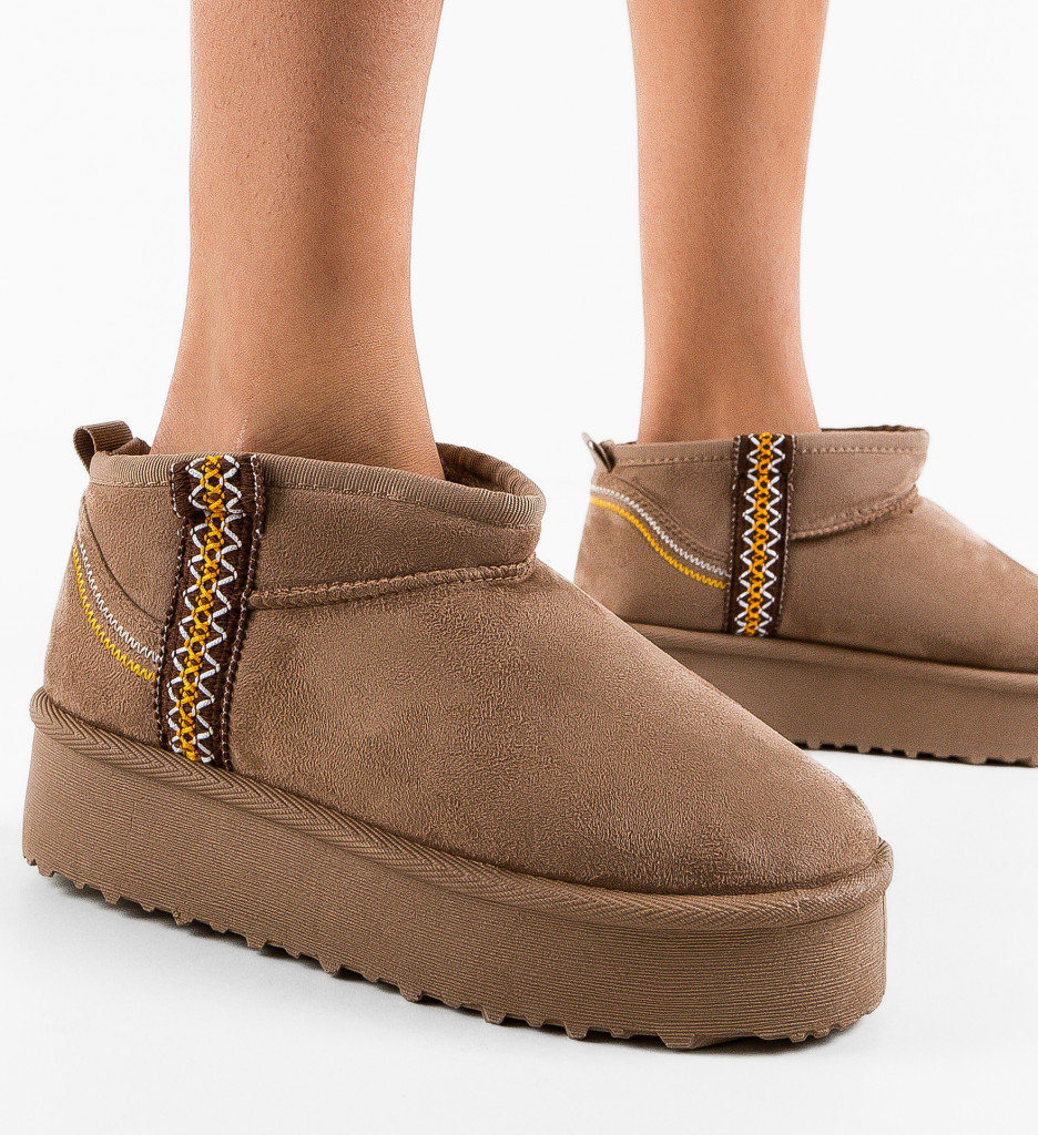 Cizme Ug Bar Khaki - Confort Termic Superior