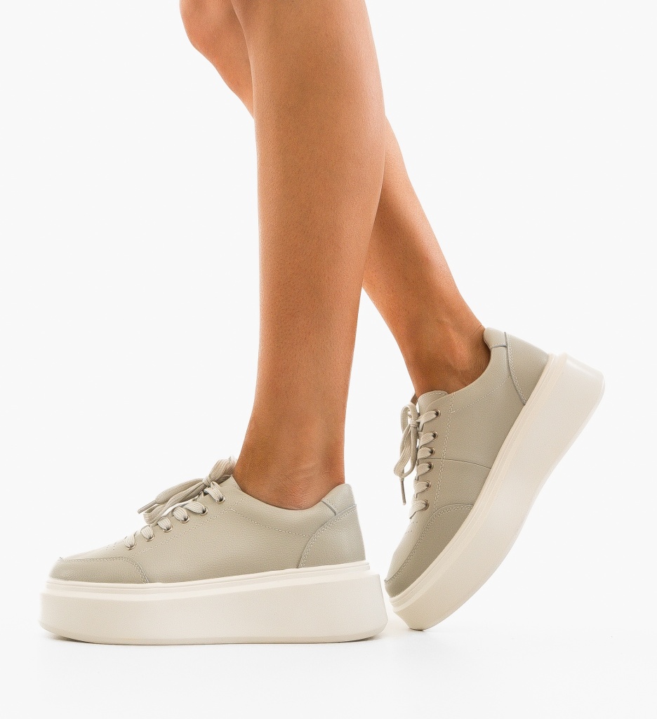 Sneakers Dama Etta Gri | Stil și Confort - imagine 3