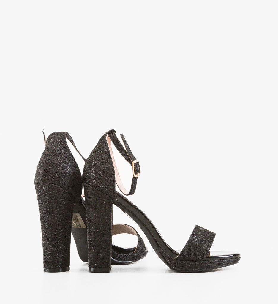 Sandale cu Toc Jean Negre | Eleganță și Stil - imagine 3
