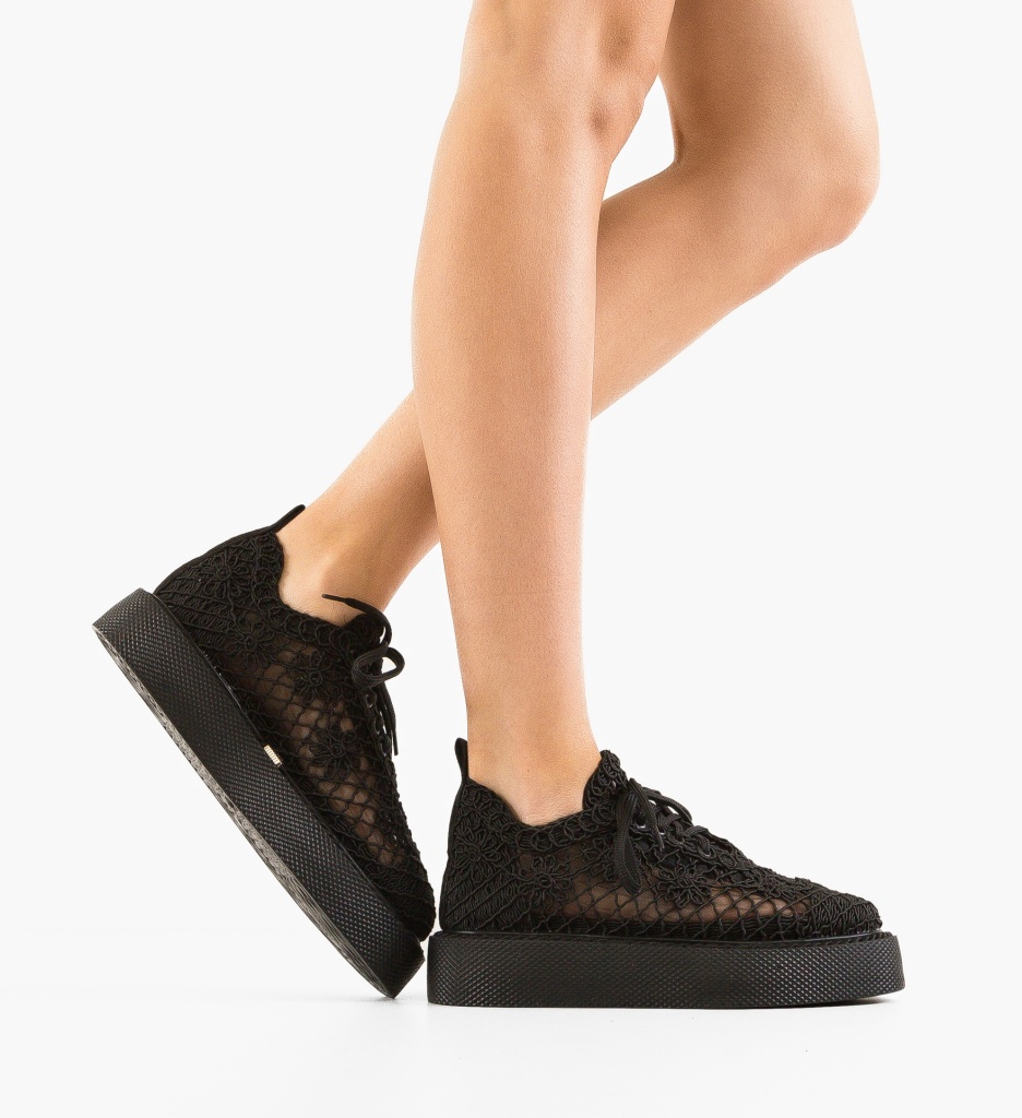 Pantofi Casual Ystory Negri - Confort & Stil