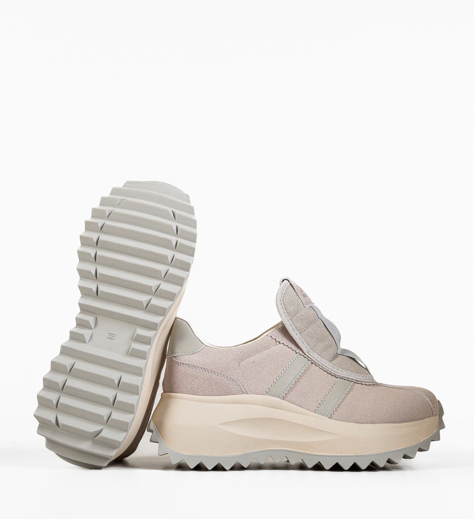 Sneakers Dama Yeasy Gri | Confort și Stil - imagine 6