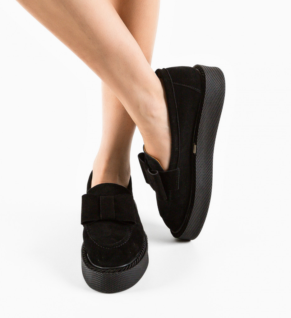 Pantofi Casual Kivu Negri | Confort Zilnic - imagine 2