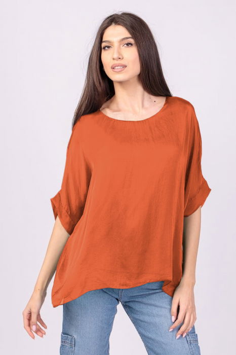Bluza Matase/Vascoza Caramizie Shopika