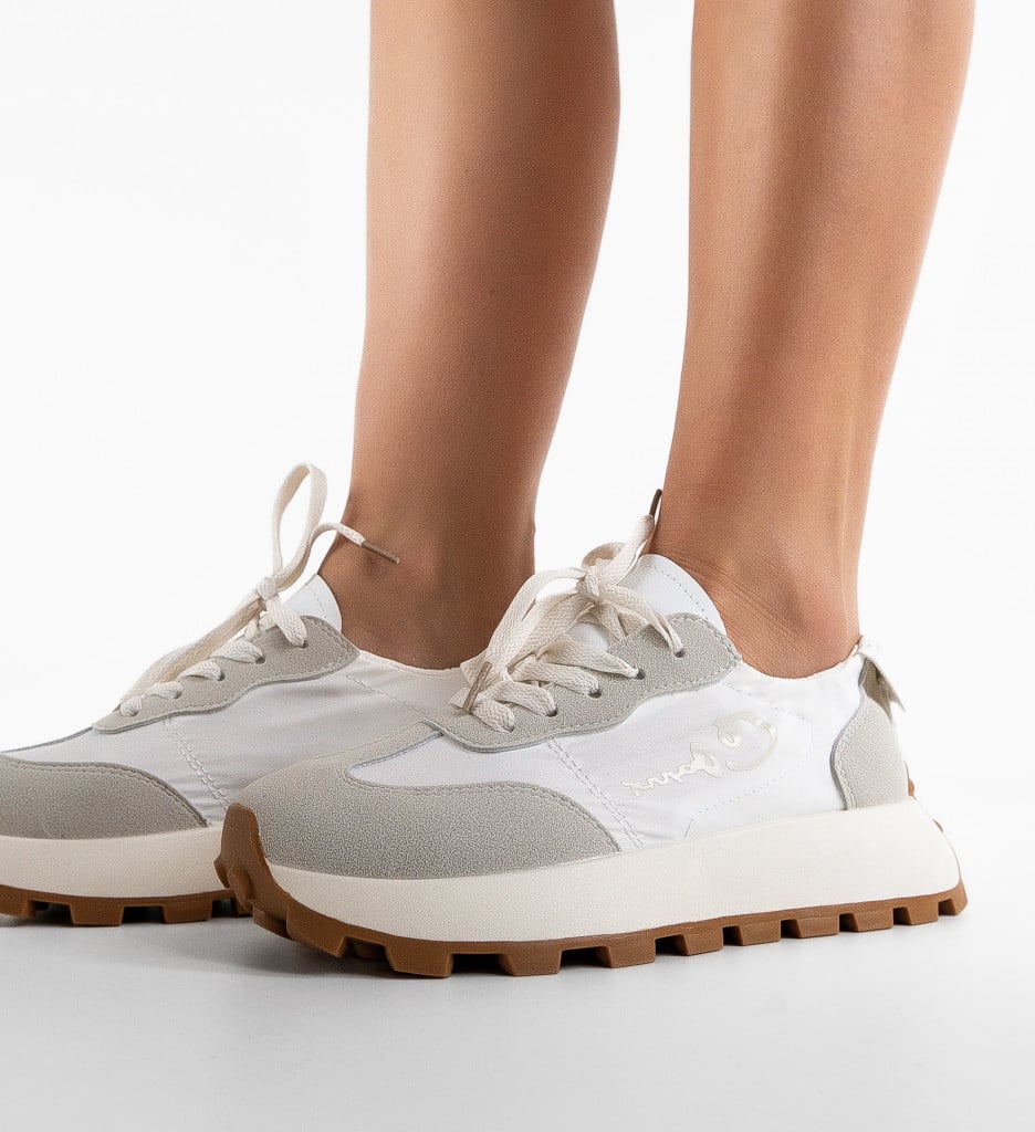 Sneakers Dama Galant Albi - Confort & Stil Sport - imagine 2