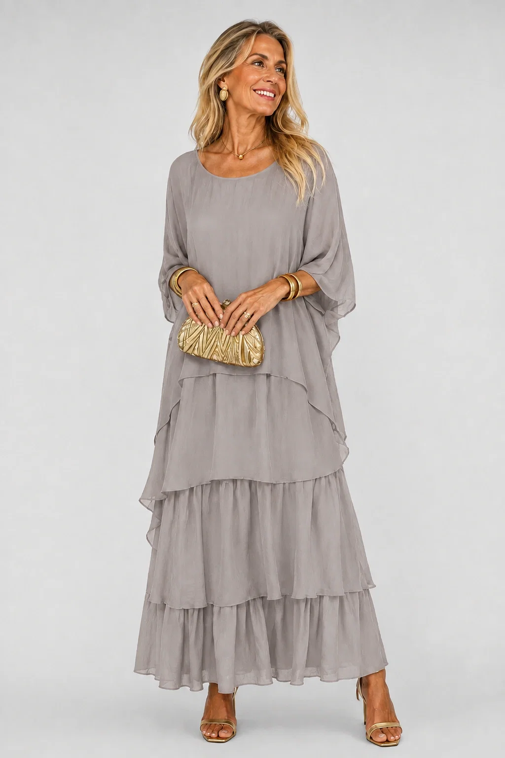 Rochie Matase cu Volane | Eleganță | Shopika - imagine 2