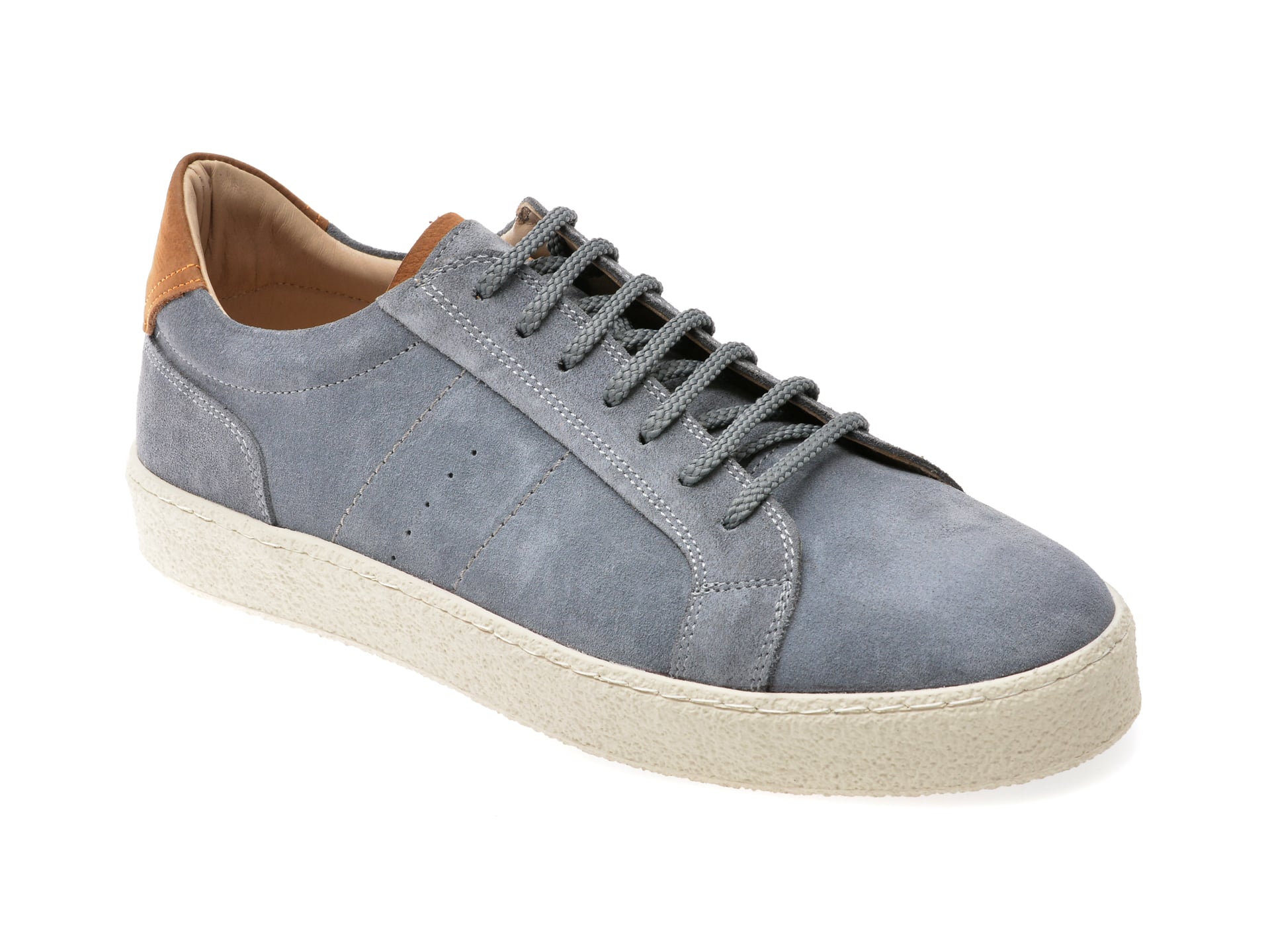 Pantofi OTTER A5006 Gri Piele Intarsa - Confort