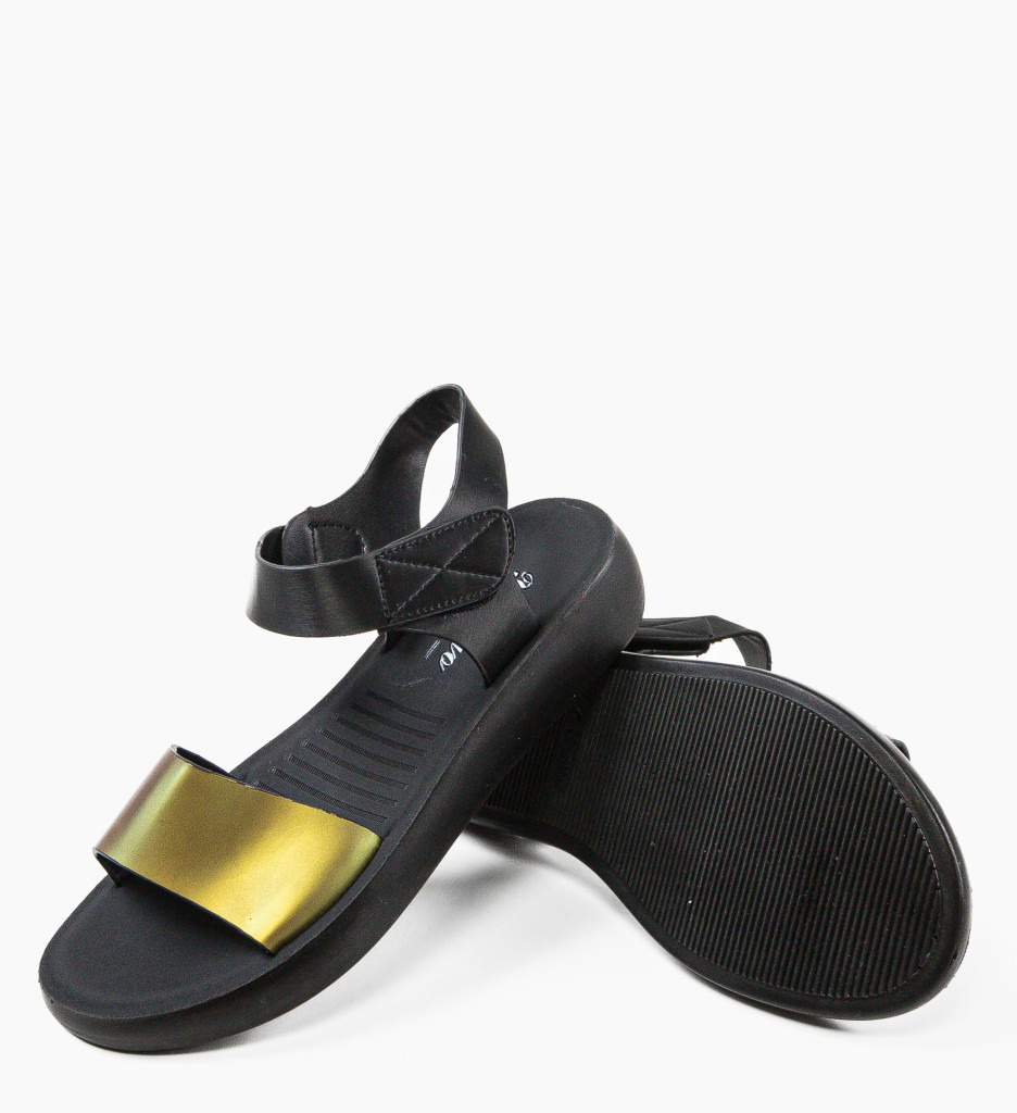 Sandale Dama Molle Aurii - Eleganta Verii - imagine 8