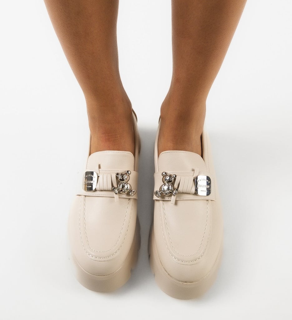 Pantofi Ashweather Casual Confort Bej - imagine 7