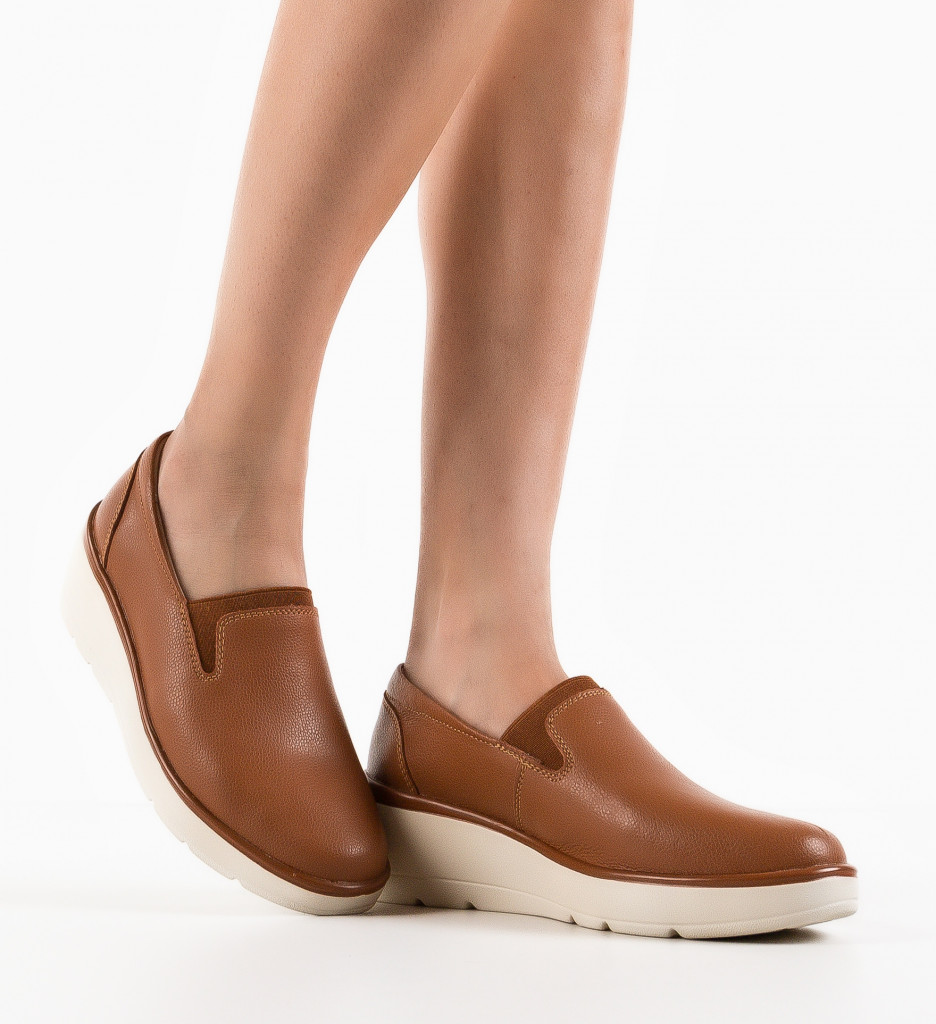 Pantofi Casual Yanam Camel | Confort și Stil - imagine 3