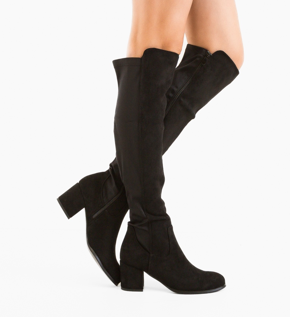 Cizme Dama Buntro Negre Elegante - imagine 6