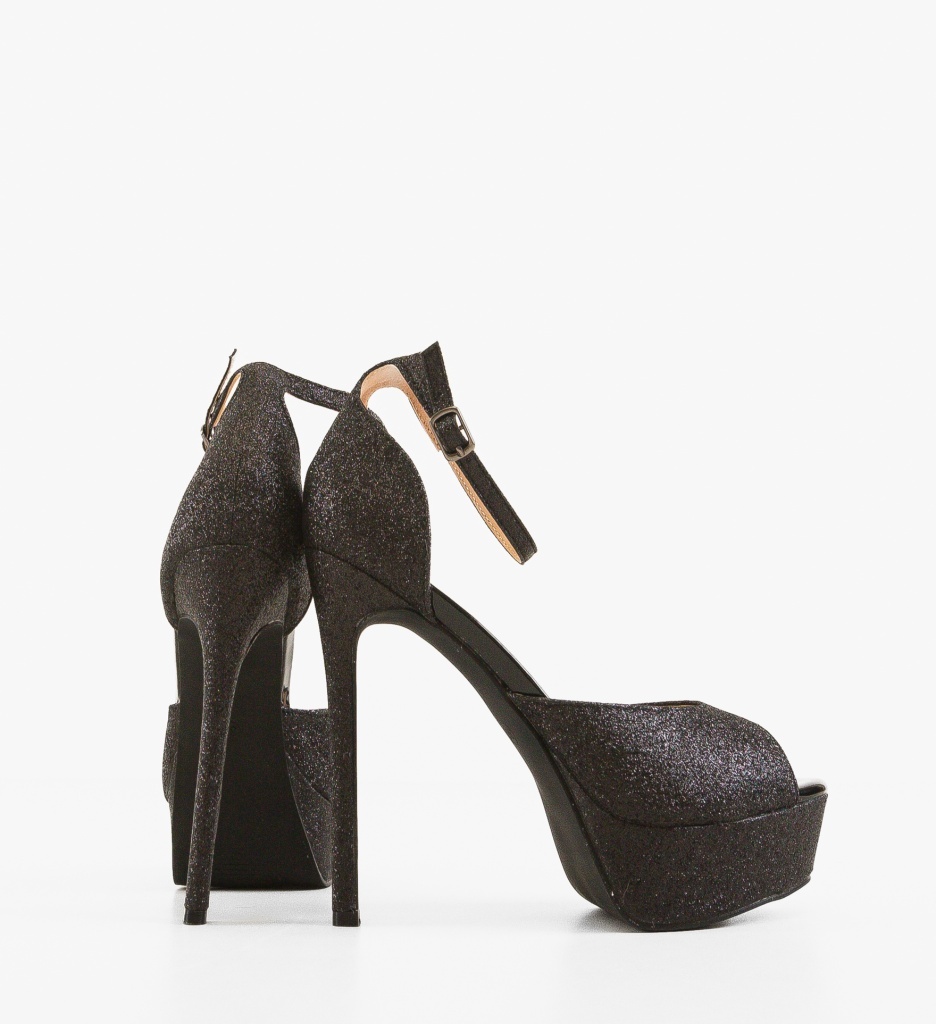 Sandale cu Toc Golena Negre - Eleganță și Stil - imagine 4