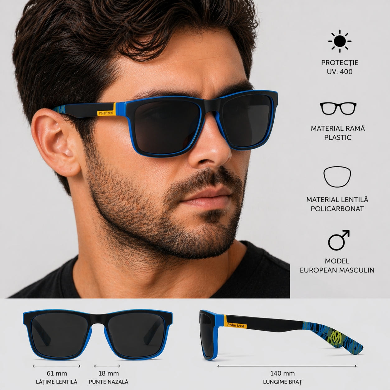 Ochelari Soare Picadili SG020 UV400 - imagine 3