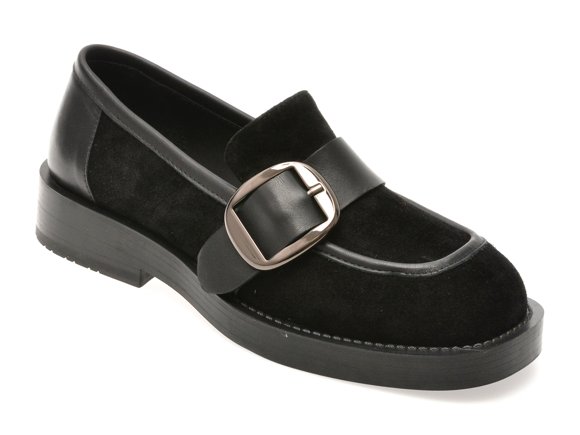 Mocasini EPICA Negri Piele Întoarsă - Eleganță și Confort