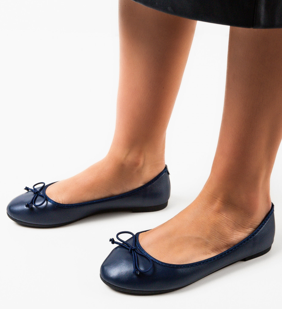 Balerini Dama Singh Bleumarin | Confort & Stil - imagine 2