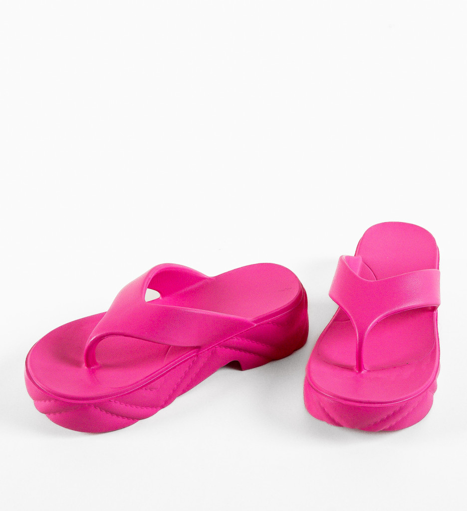 Papuci Dama Talha Fuchsia - Eleganță și Confort - imagine 6