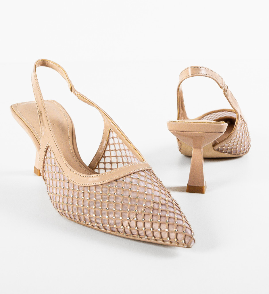 Pantofi Dama Albedo Nude - Eleganță și Stil - imagine 7