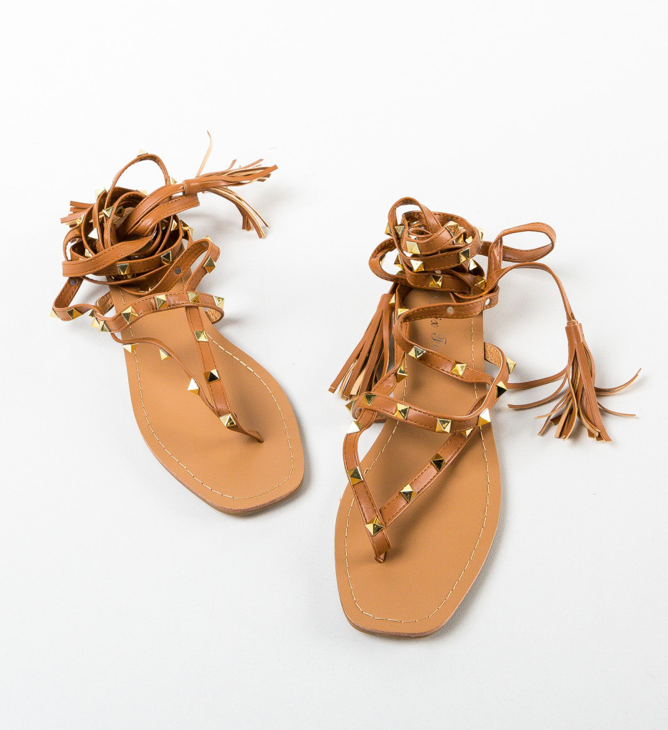 Sandale Dama Precious Camel - Confort și Stil - imagine 4