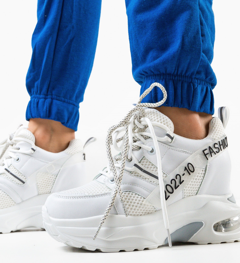 Sneakers Dama Letigo Albi - Stil si Confort - imagine 2