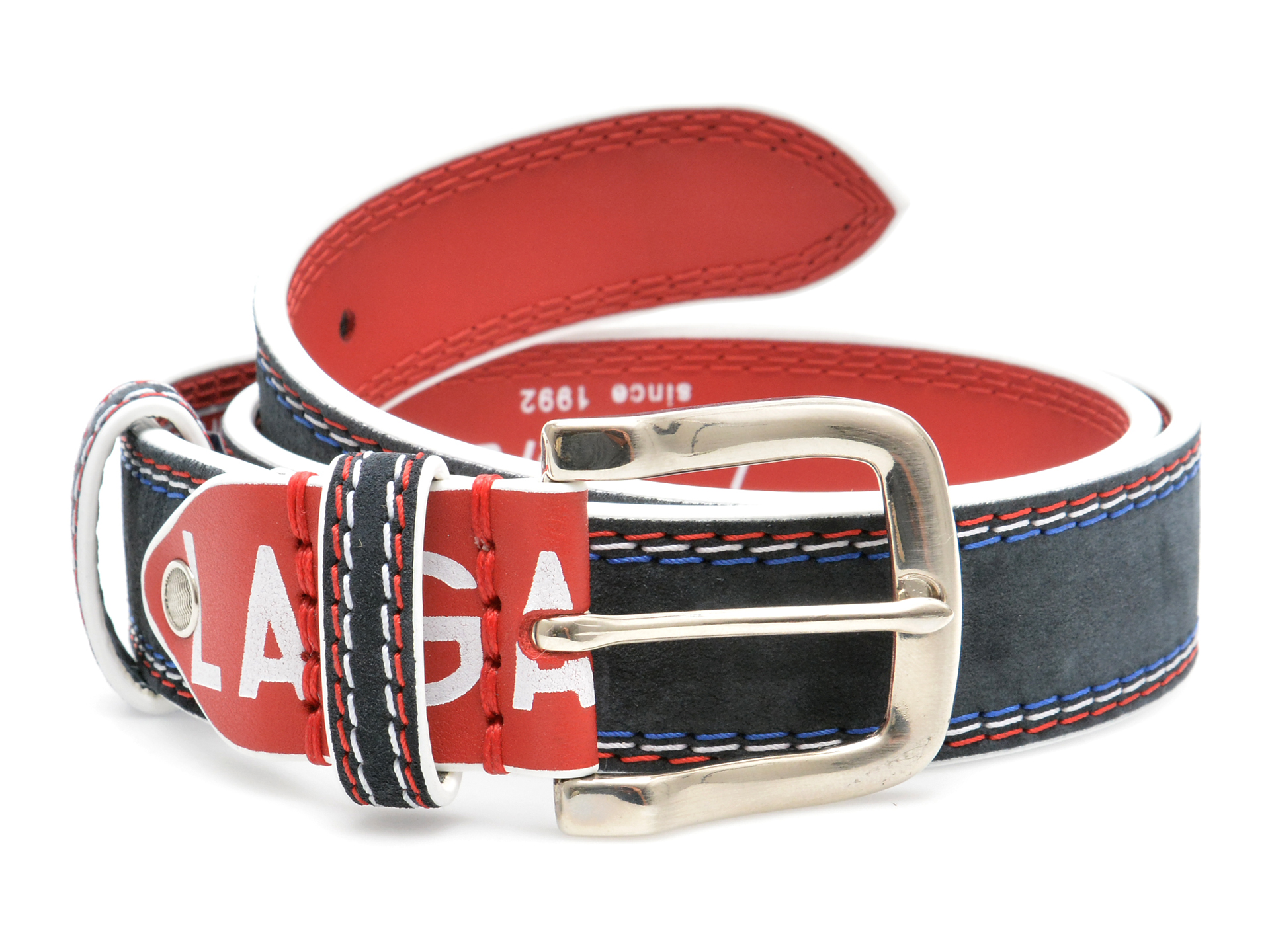 Curea La Galere Bleumarin | Eleganță Piele Întoarsă