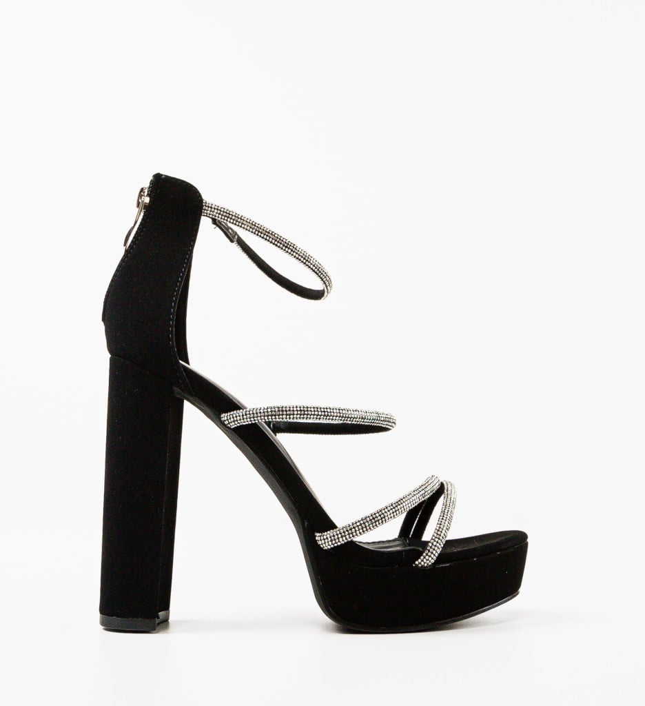 Sandale Toc Quebec Negre - Stil și Eleganță - imagine 7