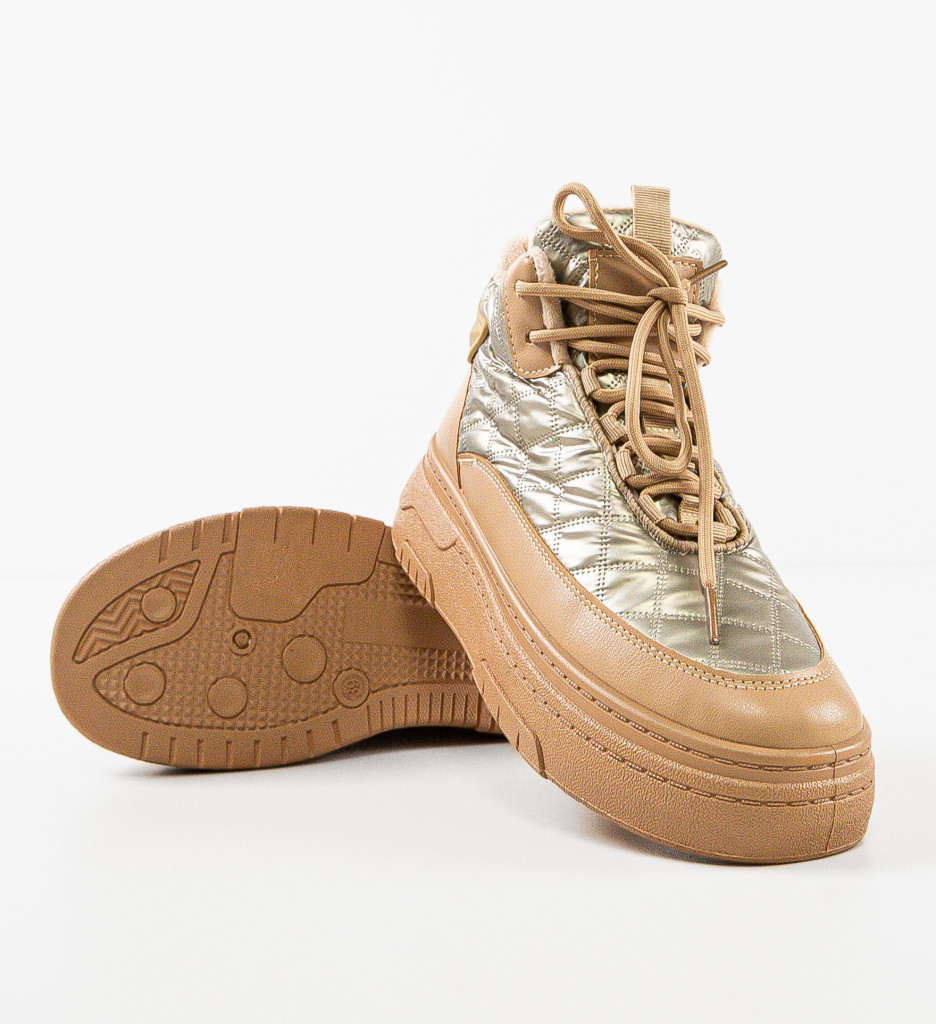 Sneakers Dama Vybana Bej | Confort și Stil - imagine 9