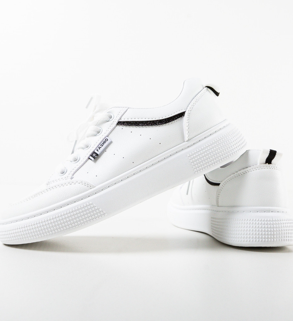 Sneakers Akon Dama Albi - Confort și Stil Sport - imagine 6