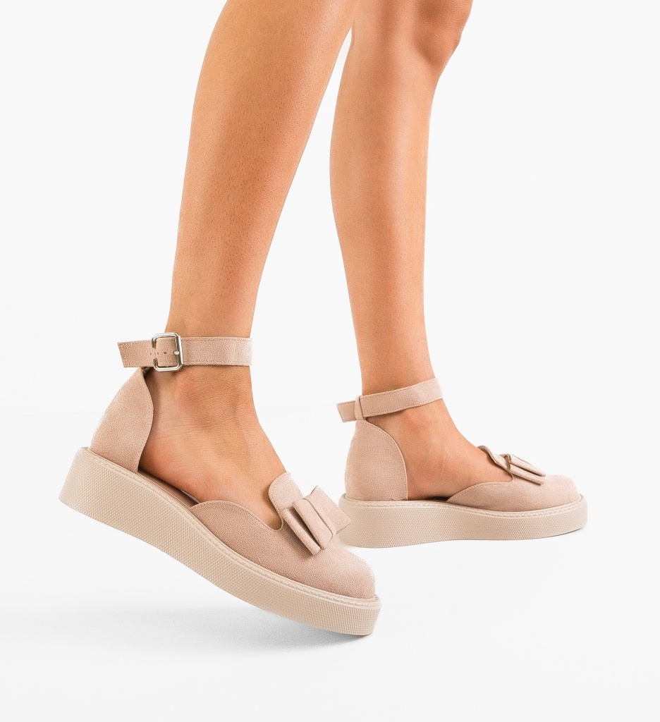 Pantofi Casual Dama Hammbe Bej | Confort - imagine 8