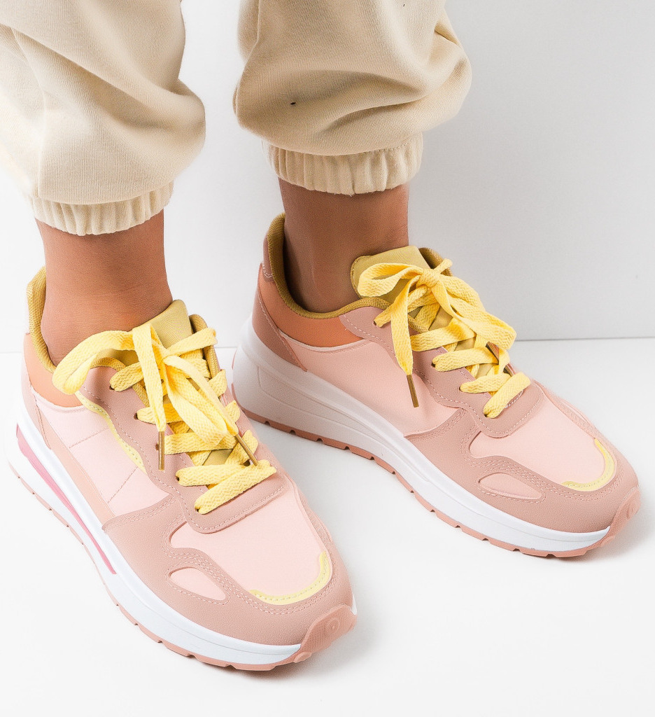Sneakers Dama Martin Roz | Confort și Stil