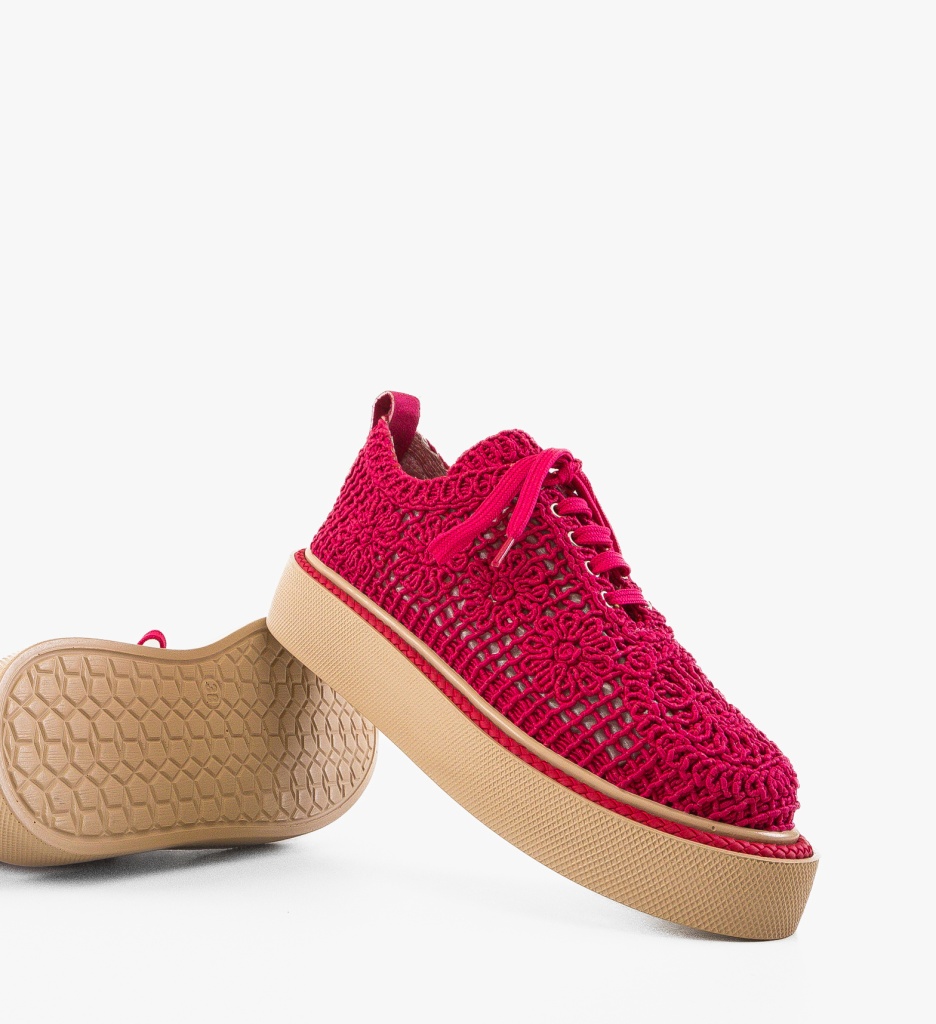 Pantofi Casual Ystory Fuchsia 2 - Confort Stil - imagine 5