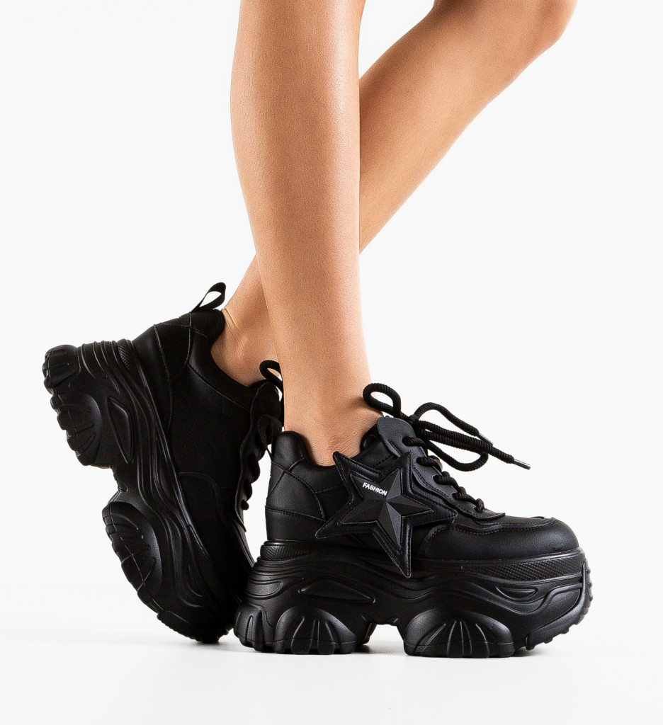 Sneakers Dama Ezhil Negri - Confort și Stil - imagine 2
