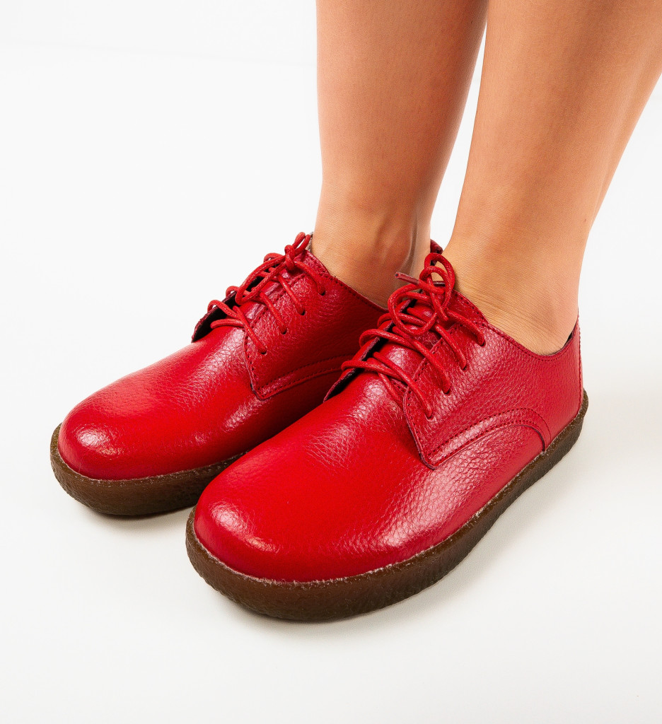 Pantofi Casual Dama Rosii Lactose | Confort și Stil - imagine 2