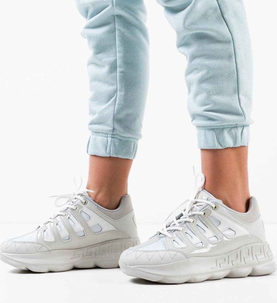 Sneakers Dama Edgar Gri - Confort și Stil - imagine 2
