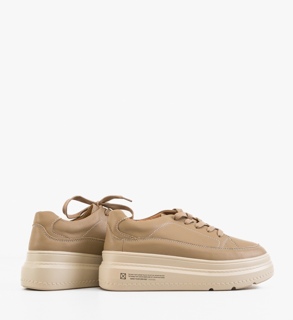 Sneakers Dama Moon Khaki - Confort și Stil Urban - imagine 5